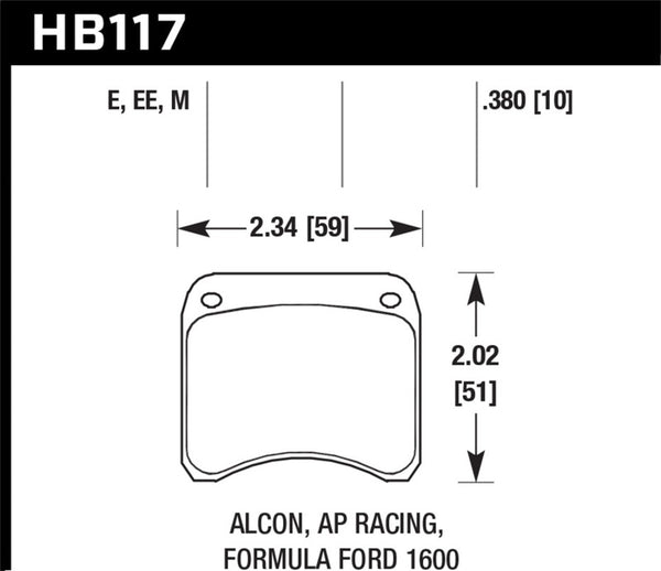 Hawk Performance CP3696 Blue 9012 Race Brake Pads - High Performance Racing