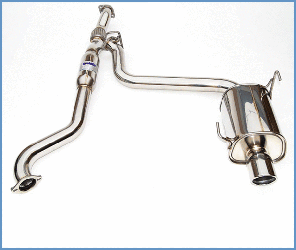 Invidia Q300 Cat-back Exhaust for 15+ Subaru WRX/STI - Rolled Stainless Steel Tip