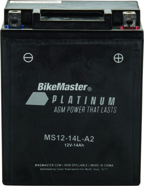 BikeMaster AGM Motorcycle Battery MS12-14L-A2