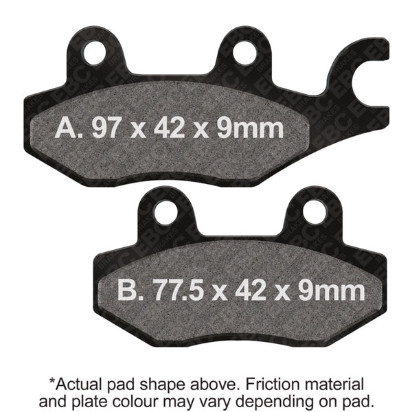 EBC 17-23 Kawasaki Ninja 400 Front Left FA-SFA-X Brake Pads