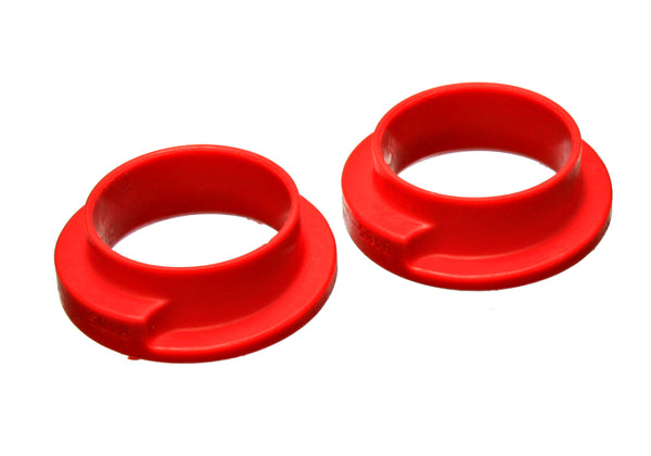 Energy Suspension Red Coil Spring Isolators - Universal 2-3/16in ID, 3in OD, 1in H (Set of 2)