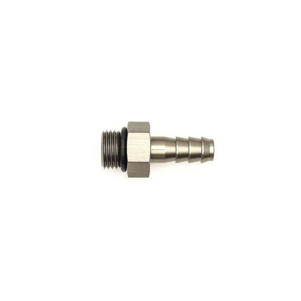 DeatschWerks 6AN ORB Male to 5/16in. Male Triple Barb Fitting with O-Ring