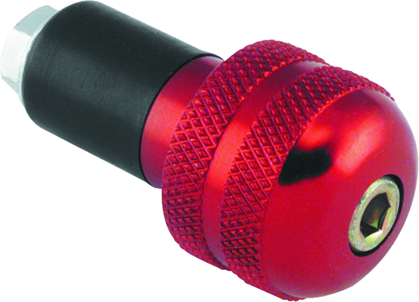 BikeMaster Anti-Vibration Bar Ends - Red - Aircraft-Grade Aluminum
