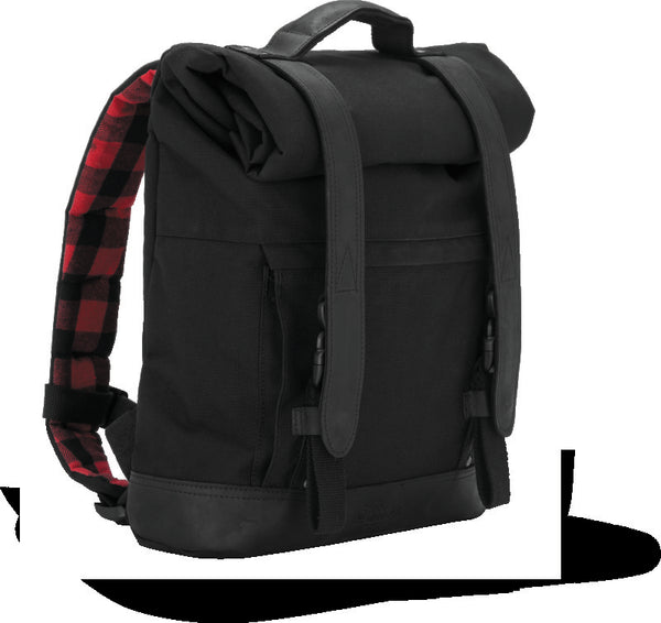 Burly Brand Voyager Roll Top Backpack - Black