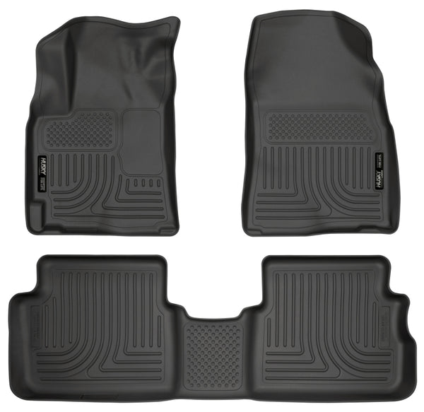 Husky Liners WeatherBeater Combo Black Floor Liners for 09-12 Toyota Corolla/Matrix/Pontiac Vibe (FWD)