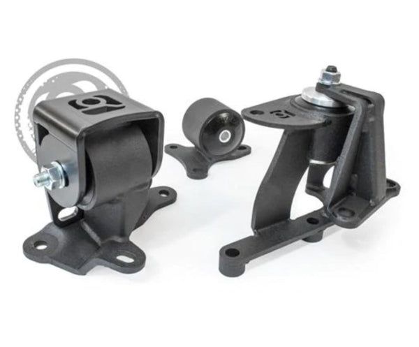 Innovative H-Series Black Steel Engine Mounts with 75A Bushings for 88-91 Prelude