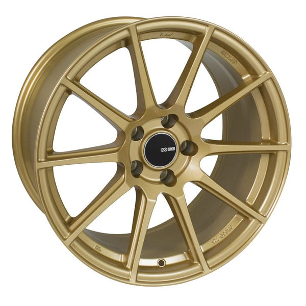 Enkei TS10 Gold Wheel 18x8, 45mm Offset, 5x100 Bolt Pattern, 72.6mm Bore