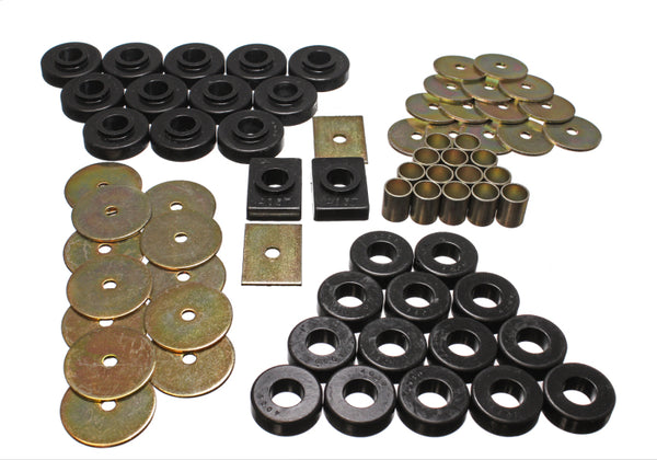 Energy Suspension Black Body Mount Set for 55-57 Chevy Full Size (Belair/Caprice/Impala)