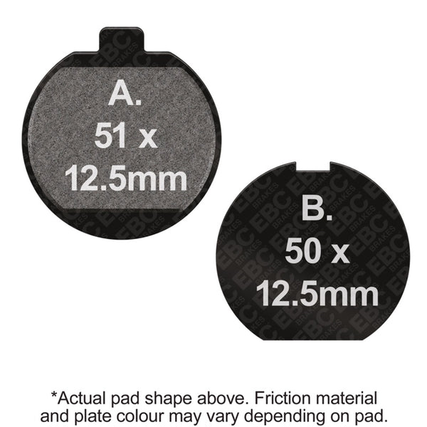 EBC 77-79 Kawasaki KZ 650 C Rear Left FA-SFA-TT-X Brake Pads
