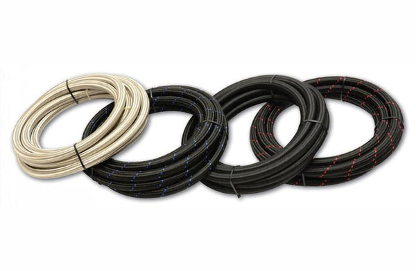 Vibrant -6 AN SS Braided Flex Hose (2 foot roll)