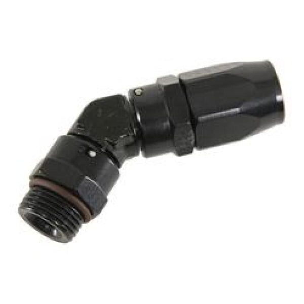 Fragola -10AN 45 Degree Hose End Fitting 3/4-16 - Black