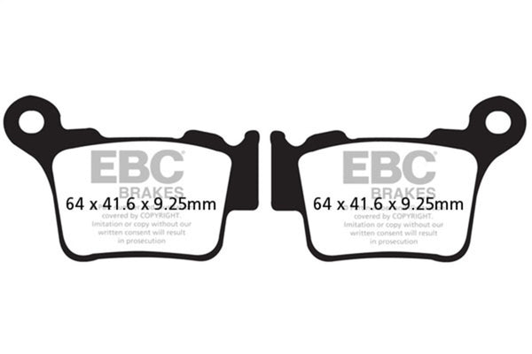 EBC 2023 Gas-Gas Pierer MC 65 (198 O/D F/Disc/180 O/D R/Disc 2T) Front Left FA-SFA-X Brake Pads