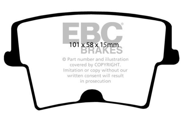 EBC Redstuff Rear Brake Pads - Chrysler 300C 5.7 (2005-2010)
