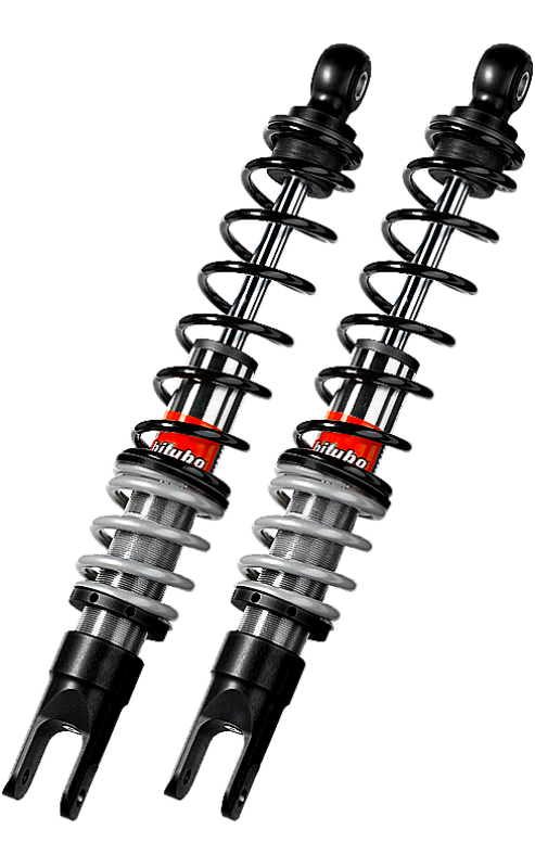 Bitubo YGB0 Twinshocks Rear Adjustable Red and Black Springs