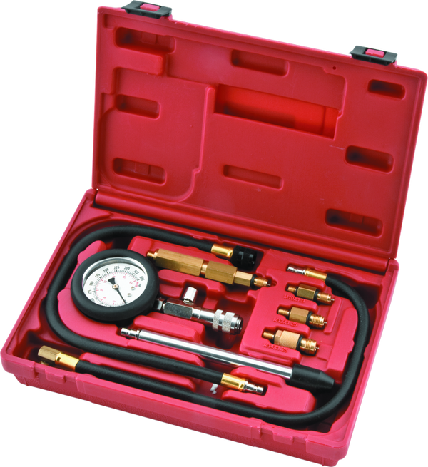 BikeMaster Cylinder Compression Tester Tool Brass & Steel Fittings