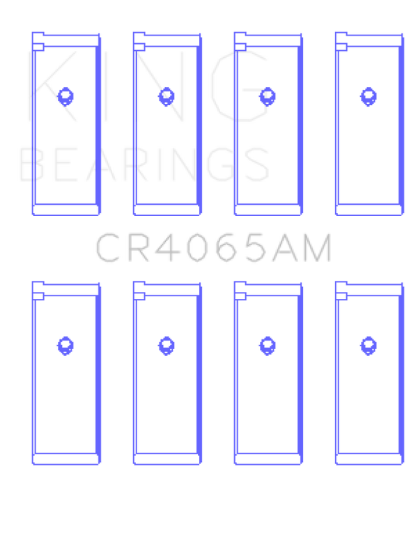 King 91-04 Nissan 146CI/2.4L KA24DE L4/89-97 146CI/2.4L KA24E L4 Rod Bearing Set - Size STD