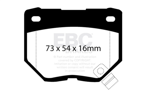 EBC Greenstuff Rear Brake Pads for 98-03 Nissan Skyline R34 2.5 GT (200)