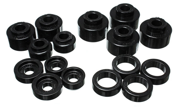 Energy Suspension Polyurethane Body Mount Set for 99-07 Ford F-250/F-350 SD 2/4WD Crew Cab - Black