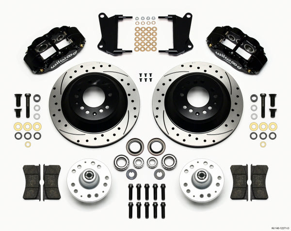 Wilwood Narrow Superlite 6R Front Hub & 1PC Rtr Kit 12.88in Drilled 67-69 Camaro 64-72 Nova Chevelle