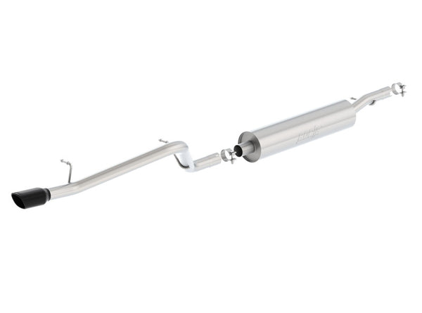 Borla Cat-Back Exhaust System for 2012-2016 Jeep Wrangler V6 4WD - 2.5in Single Square Rolled Angle Cut