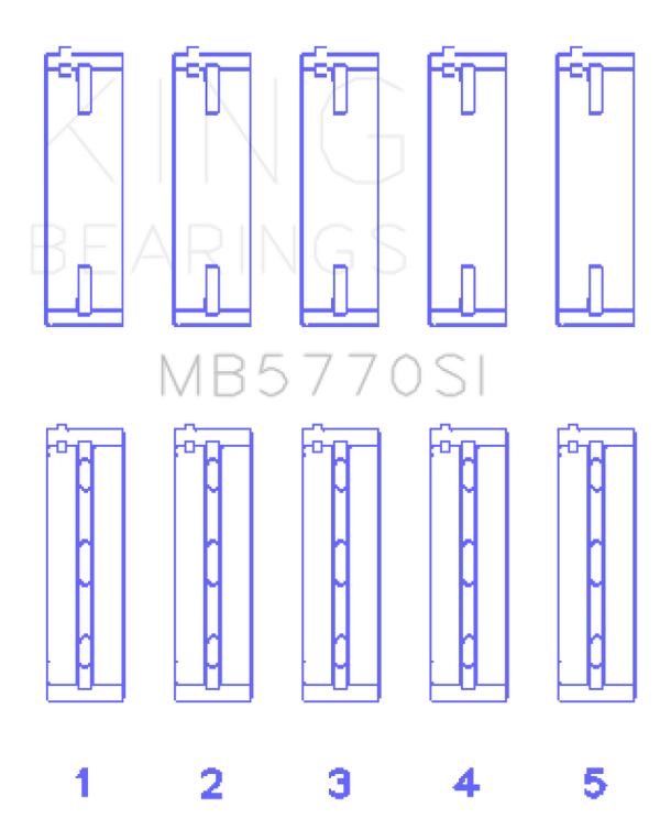 King Engine Bearings Nissan/Infiniti VK45 - VK50 - VK56 Main Bearing Set - Size STD