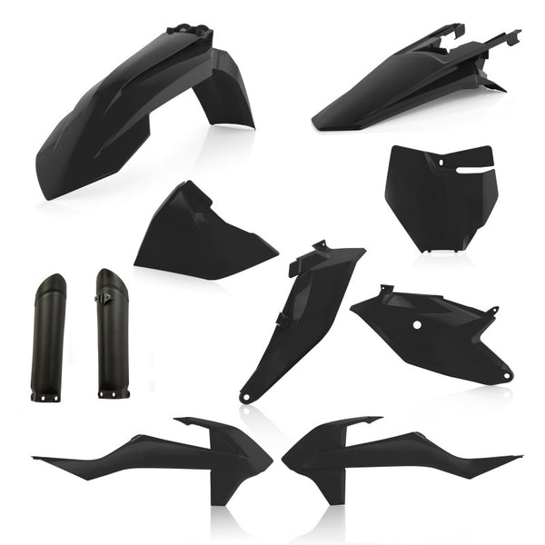 Acerbis Full Plastic Kit Black for KTM SX85 (2018+) & GasGas MC85 (2021-2024)