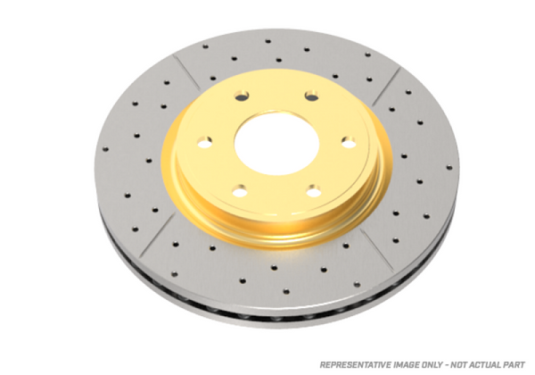 DBA 02-09 Subaru WRX STi/2017 BRZ w/Perf Pkg. 10 Hole Front Drilled & Slotted Street Series Rotor