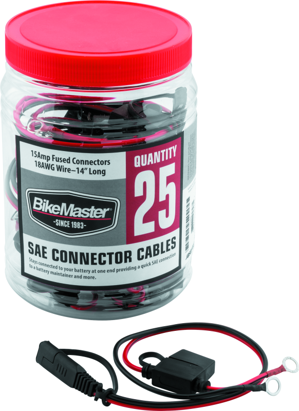 BikeMaster 25-Piece SAE Wire Harness Kit with Inline Fuse