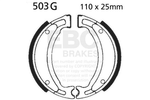 EBC 04-07 Yamaha YFM 50 Raptor Front Left/Right Sintered HH Brake Pads