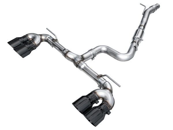 AWE Tuning MK8 VW Golf R 3" Track Edition Catback Exhaust Diamond Black Tips