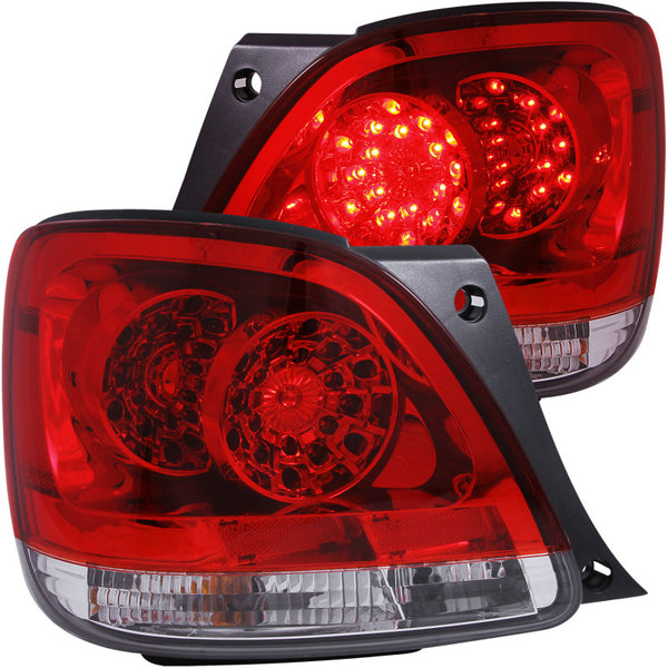 ANZO LED Tail Lights Red/Clear for Lexus GS300 & GS400 (19982005)