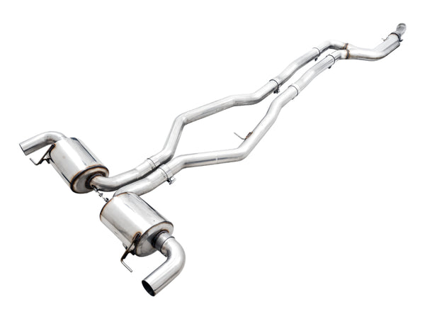 AWE Tuning Touring Edition Catback Exhaust for 2019+ BMW M340i (G20) Non-Resonated, OE Tips