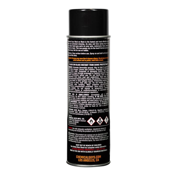 Chemical Guys Black on Black Instant Trim Shine Spray - 11oz