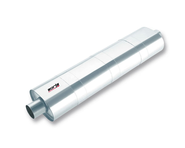 Borla 3in In/Out x 34in Oval XR-1 Multi-core Racing Muffler - T-304 Stainless Steel