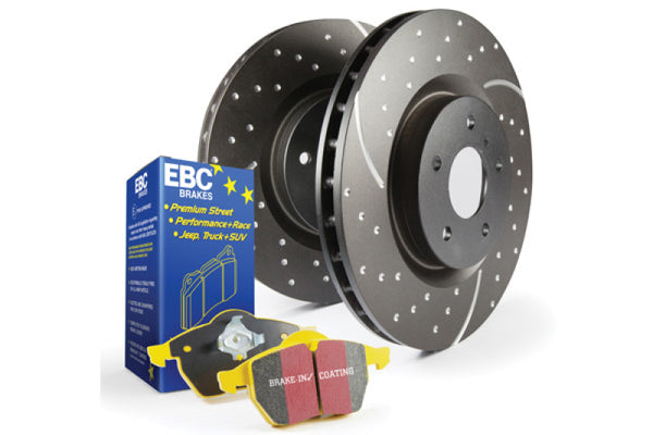 EBC S5 Brake Pad and Rotor Kit - High Friction Yellowstuff & GD Series Rotors