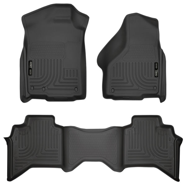 Husky Liners WeatherBeater Combo Floor Liners for 03-08 Dodge Ram 1500/2500/3500 Quad Cab - Black