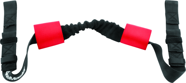 BikeMaster Bar Harness Tie Down Assist Black/Red (2434in Handlebar Width) for Motorcycles