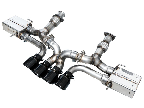 AWE Tuning C8 Corvette Z06 SwitchPath Cat-Back Exhaust w/ Diamond Black Tips