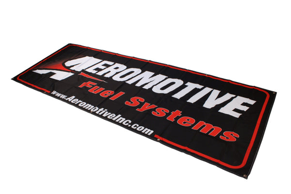 Aeromotive Banner 32in x 92in - Black/Red