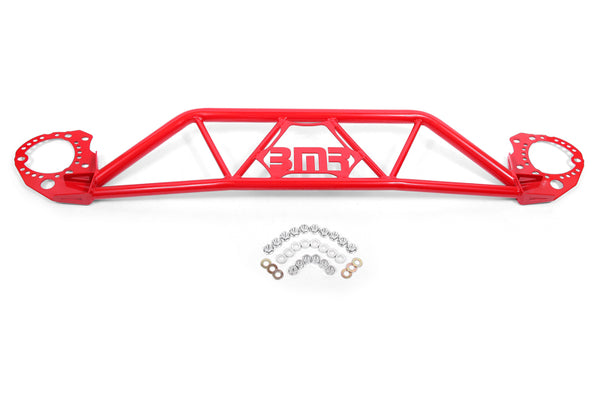 BMR Front Twin Tube Strut Tower Brace for 2015-2020 Ford Mustang - Red