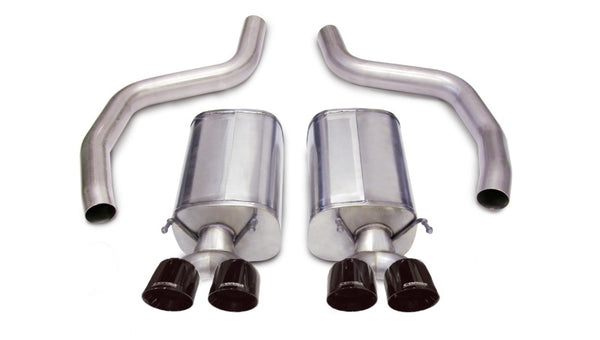 CORSA Performance Black Sport Axle-Back Exhaust for 2006-2013 Chevrolet Corvette C6 Z06 7.0L V8