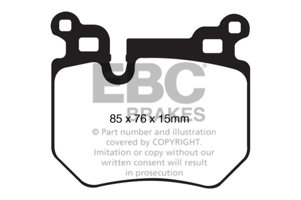 EBC Redstuff Rear Brake Pads for 2008-2010 BMW 135i 3.0 Twin Turbo