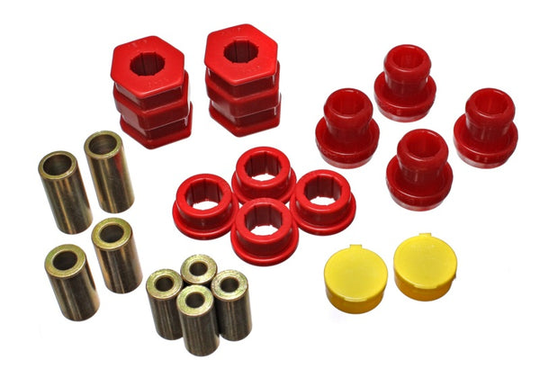 Energy Suspension Front Control Arm Bushing Set for 1996-2000 Honda Civic/CRX - Red