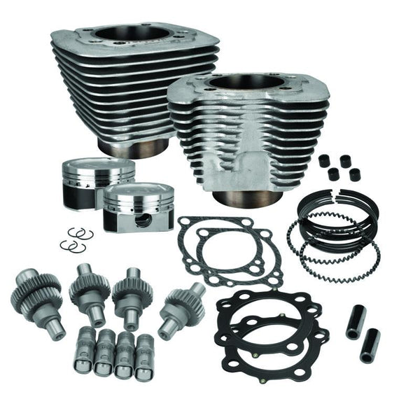 S&S Cycle 00-21 Sportster Models 883cc to 1200cc Hooligan Kit - Silver