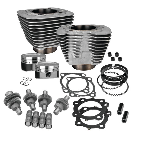 S&S Cycle 00-21 Sportster Models 883cc to 1200cc Hooligan Kit - Silver