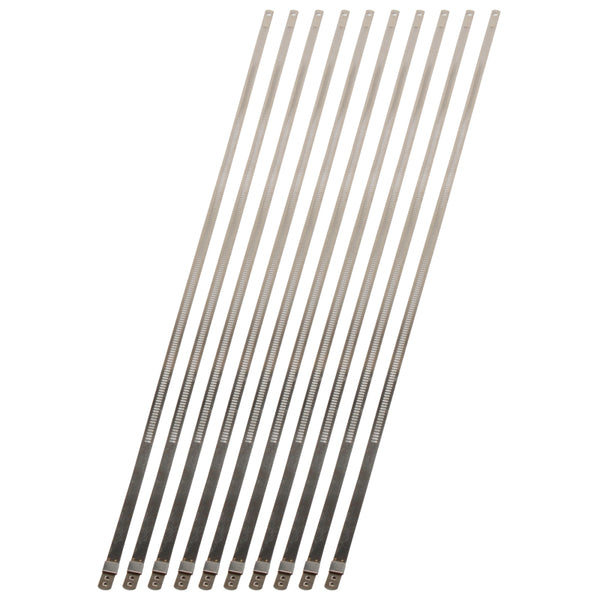 DEI Stainless Steel Positive Locking Tie - 1/4in (7mm) x 20in - 10 Pack