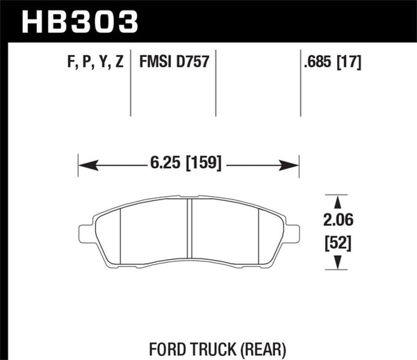 Hawk Performance Super Duty Street Brake Pads