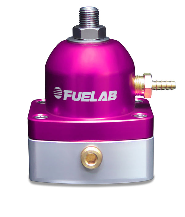 Fuelab 535 EFI Adjustable Mini Fuel Pressure Regulator - 25-90 PSI - Purple