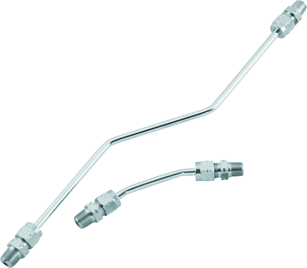 Bikers Choice Chrome Rocker Box Oil Line Set for 19661984 Harley-Davidson Shovelhead (Replaces H-D 17506-66A)