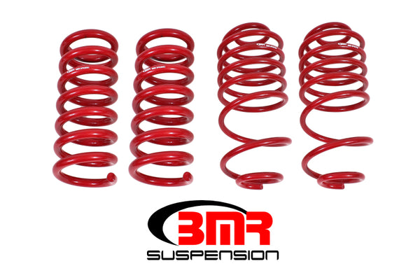 BMR Suspension Lowering Spring Kit for 78-87 GM G-Body (Set of 4) - Red